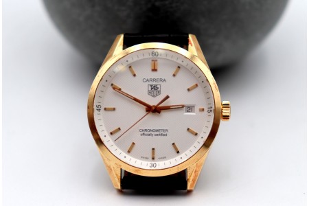 Relógio de pulso em ouro Tag Heuer modelo carrera chronometer